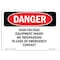 Signmission OSHA Danger Sign, 3.5" Height, 5" Width, High Voltage Equipment Inside No Trespassing, Landscape OS-DS-D-35-L-2546 - alternate 1